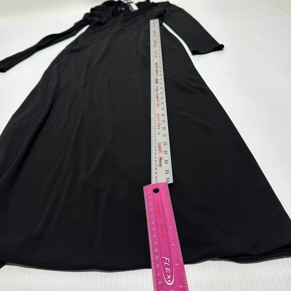 NWT Versace Runway 2023 Slashed Cut Out Hooded Maxi Black Dress IT 38/US 2 - Picture 15 of 16